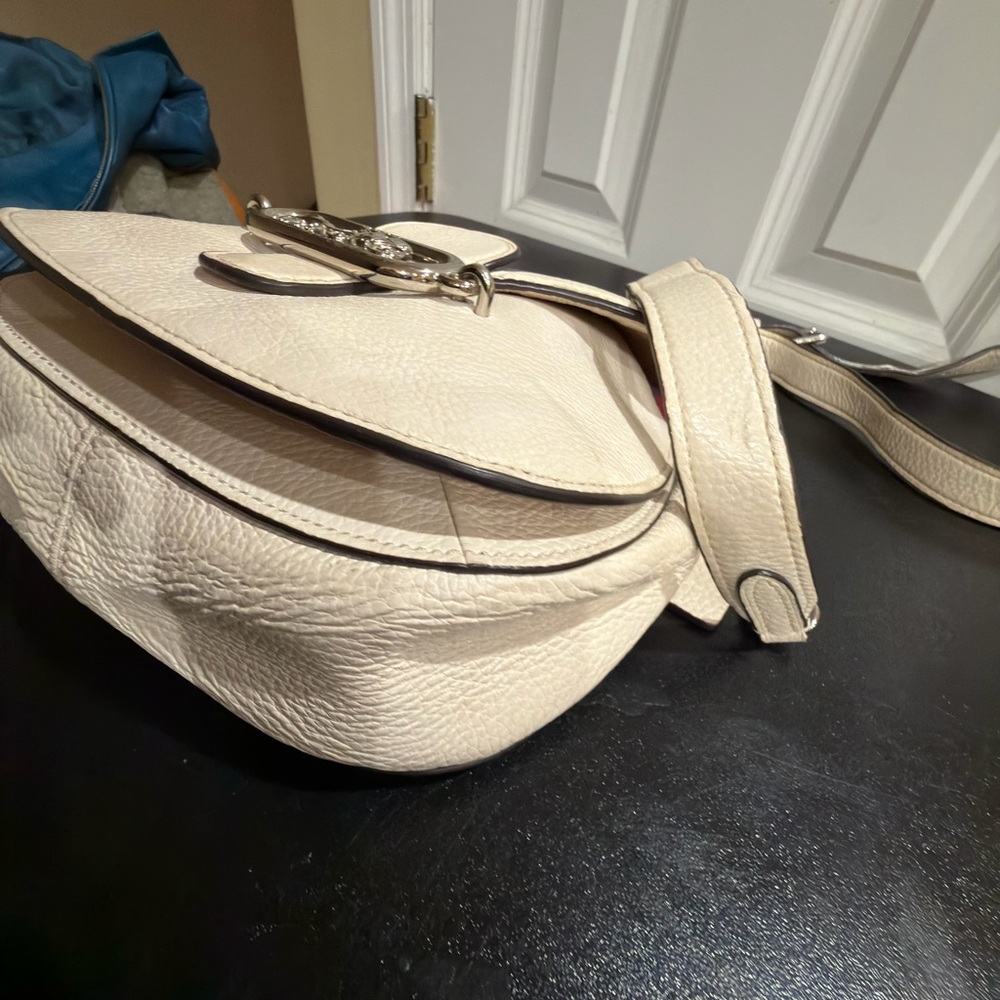 Coach Cream and Olive Crossbody leather jade  Bag 1924 - Picture 9 of 14